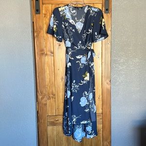 Floral wrap dress